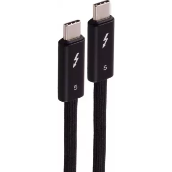 SHIVERPEAKS cabo USB-C para USB-C Thunderbolt 5 UltraFlex, 240W, 2m, preto BS13-75035