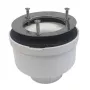 Ralo de base de duche rotativo cromado 90mm
