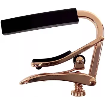 Capo Shubb C1RG Royale Roller para guitarra acústica e elétrica - ouro rosa