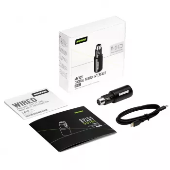 Shure MVX2UG2 Interface de áudio digital XLR para USB