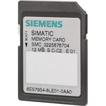 Siemens 6ES7954-8LC04-0AA0 Cartão de Memória SIMATIC S7, 4 MByte Flash, para S7-1200/S7-1500/SINAMICS