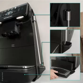 Máquina de café expresso Siemens EQ600 iAroma TP603E08 15 bar