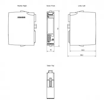 Módulo de saída digital Siemens SIMATIC ET 200SP DQ 8x24VDC 6ES7132-6BF01-0CA0