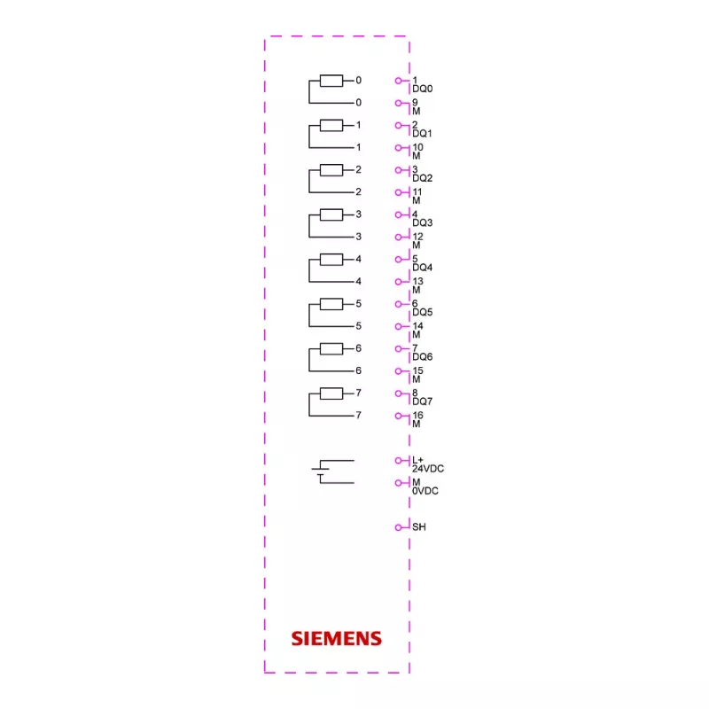 Módulo de saída digital Siemens SIMATIC ET 200SP DQ 8x24VDC 6ES7132-6BF01-0CA0