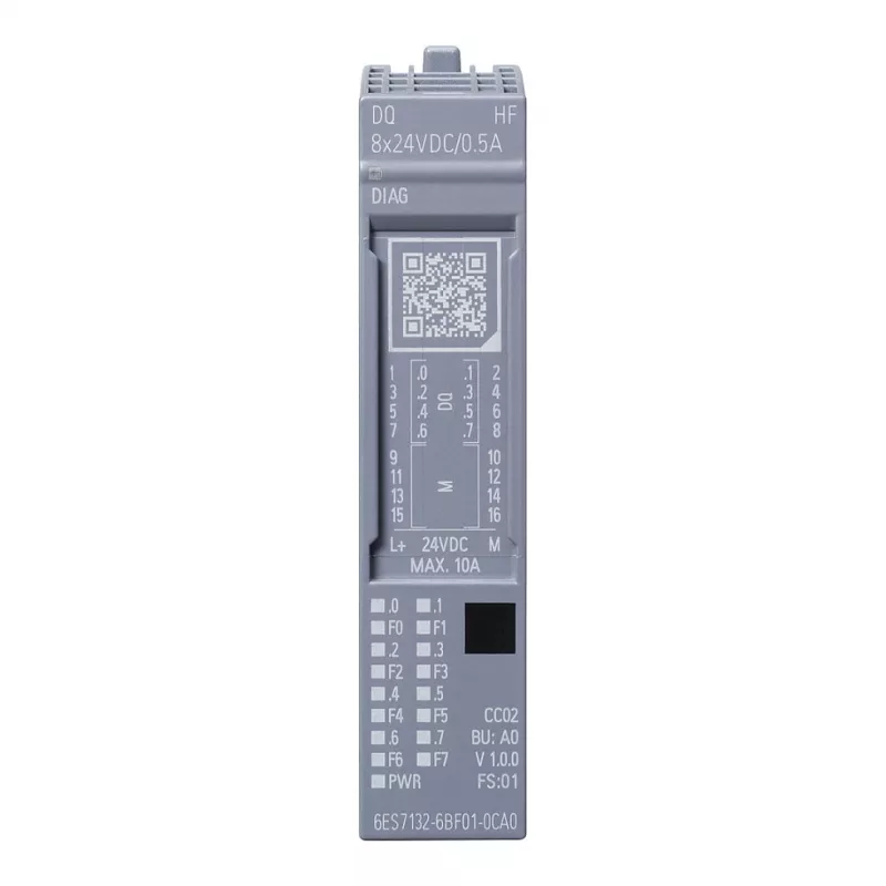 Módulo de saída digital Siemens SIMATIC ET 200SP DQ 8x24VDC 6ES7132-6BF01-0CA0