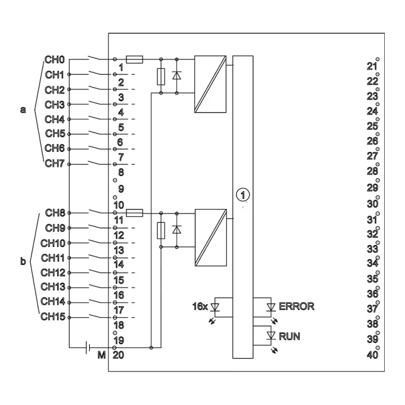 Siemens SIMATIC S7-1500 6ES7521-1BH10-0AA0 módulo de entradas digitais DI 16x 24V DC
