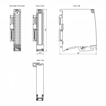 Siemens SIMATIC S7-1500 Módulo de saída digital DQ 16x24VDC/0.5A (6ES7522-1BH10-0AA0)