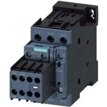SIEMENS SIRIUS 3RT2026-1BB44 contactor, 3 polos, 25 A, 11 kW, bobina 24 V DC, terminais de parafuso
