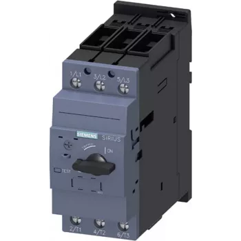 SIEMENS SIRIUS 3RV2031-4WA10 Disjuntor de proteção de motor, 2,2-3,2 A, classe 10, 690 V AC, 3 polos, terminal de parafuso