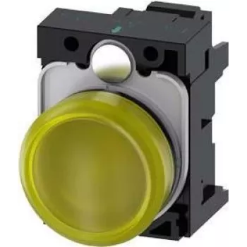Siemens SIRIUS ACT 3SU1102-6AA30-3AA0 Luz indicadora LED amarela, 24V AC/DC, 22mm