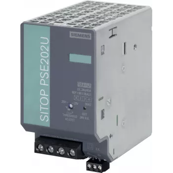 Siemens SITOP PSU8600 Módulo tampão 6EP1961-3BA21, 24 V DC, 100 W, 200 ms, baseado em condensador, calha DIN
