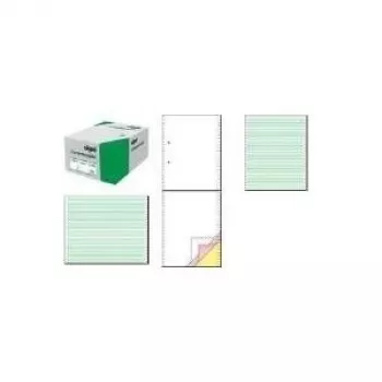 SIGEL 91300 Papel contínuo, A4 3 vias autocopiativo, 240 formulários, 60/53/57 g/m², em branco, 12 polegadas de largura