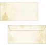 SIGEL DU083 Graceful Christmas Envelopes longos DIN, gomados, 90 g/m², 50 unidades