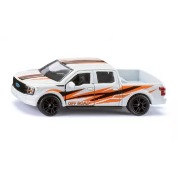 SIKU Ford F-150 Raptor 1:55 modelo em metal fundido Branco/Laranja
