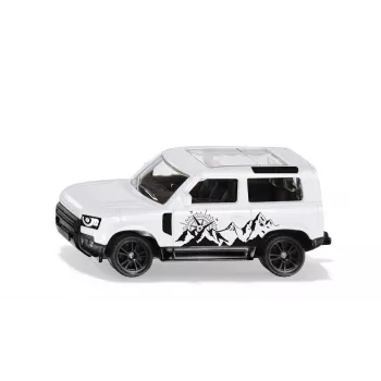 SIKU Land Rover Defender 90 (Branco/Preto) modelo em metal fundido escala 1:16