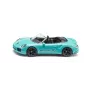 SIKU Porsche 911 Turbo S Cabriolet Turquesa/Preto Carro de metal fundido 1:55