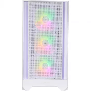 Caixa Mid-Tower SILENTWARE Flow 110 ARGB White Tempered Glass