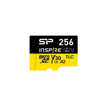 Silicon Power Inspire microSDXC 256GB cartão de memória com leitor de cartões (SP256GBSTXLA2VC2)