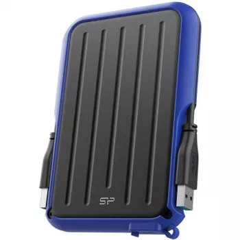 Silicon Power Armor A66 1TB disco externo USB 3.2 Gen 1, robusto, resistente a salpicos IPX4, preto com detalhes vermelhos