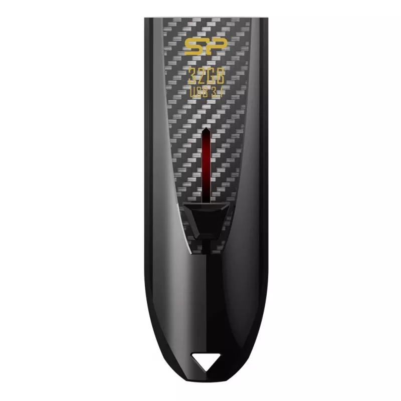 Silicon Power Blaze B25 32GB Pen USB 3.2 Gen 1, conector retrátil, preta