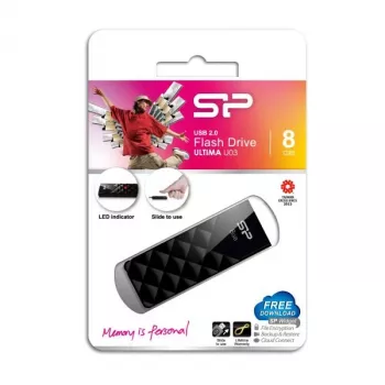 Silicon Power Ultima U03 pen USB 8GB, preto (SP008GBUF2U03V1K)