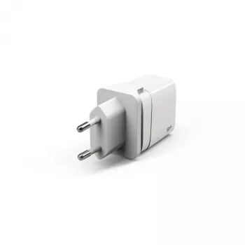 Silicon Power Boost Charger QM16 Carregador de viagem de 20W, USB-A + USB-C, fichas EU/US/UK/AU, branco
