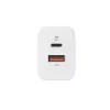 Silicon Power Boost Charger QM16 Carregador de viagem de 20W, USB-A + USB-C, fichas EU/US/UK/AU, branco