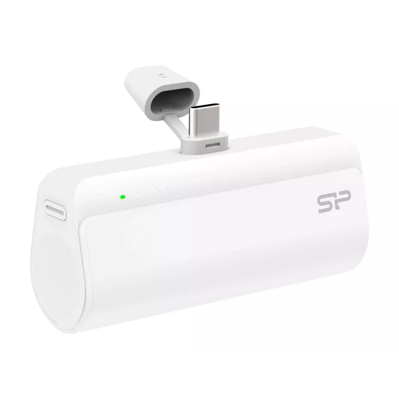Silicon Power QD50 powerbank, 5000 mAh, USB-C, branco (SP5K0MAPBKQD500W)