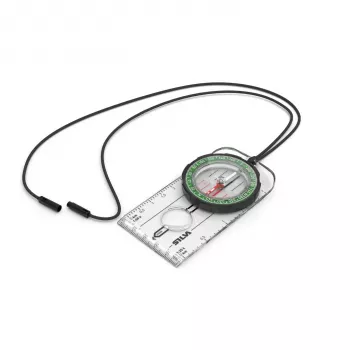Silva Ranger bússola - bússola de visor com espelho com ajuste de declinação, marcas luminosas, lupa, à prova de água IPX8, preto