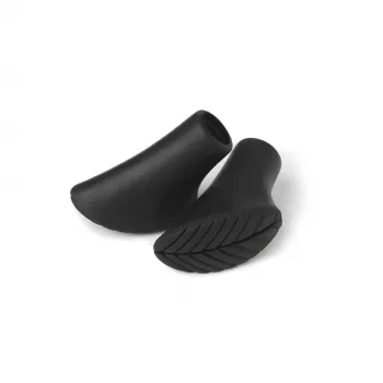Silva Rubber Paws pontas de bastões de trekking (par) - preto, 11 mm