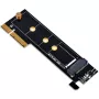 SilverStone ECM25-V2 Placa adaptadora M.2 NVMe SSD para PCIe Gen3 x4 com suportes full-height e low-profile
