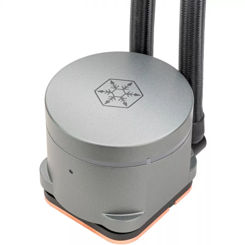 Refrigeração líquida tudo-em-um para CPU SilverStone Hailstone 360 preta 360mm ARGB