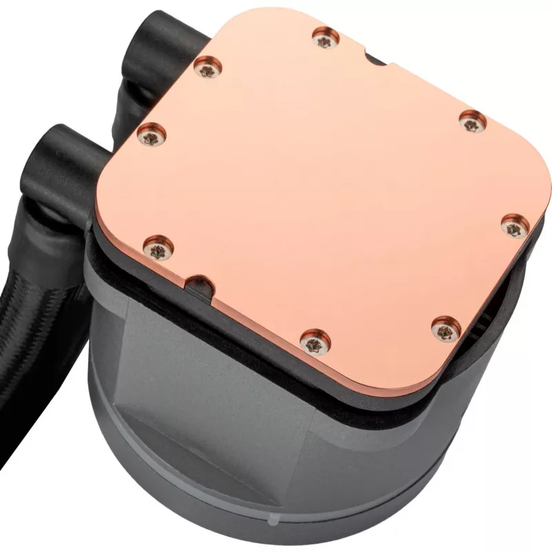 Refrigeração líquida tudo-em-um para CPU SilverStone Hailstone 360 preta 360mm ARGB