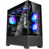 Caixa Mid-Tower SilverStone Lucid 05 Black 270° Panoramic Glass Design