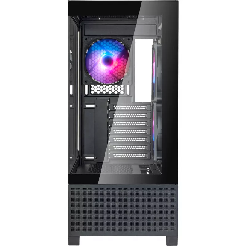 Caixa Mid-Tower SilverStone Lucid 05 Black 270° Panoramic Glass Design