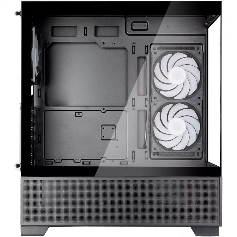Caixa Mid-Tower SilverStone Lucid 05 Black 270° Panoramic Glass Design