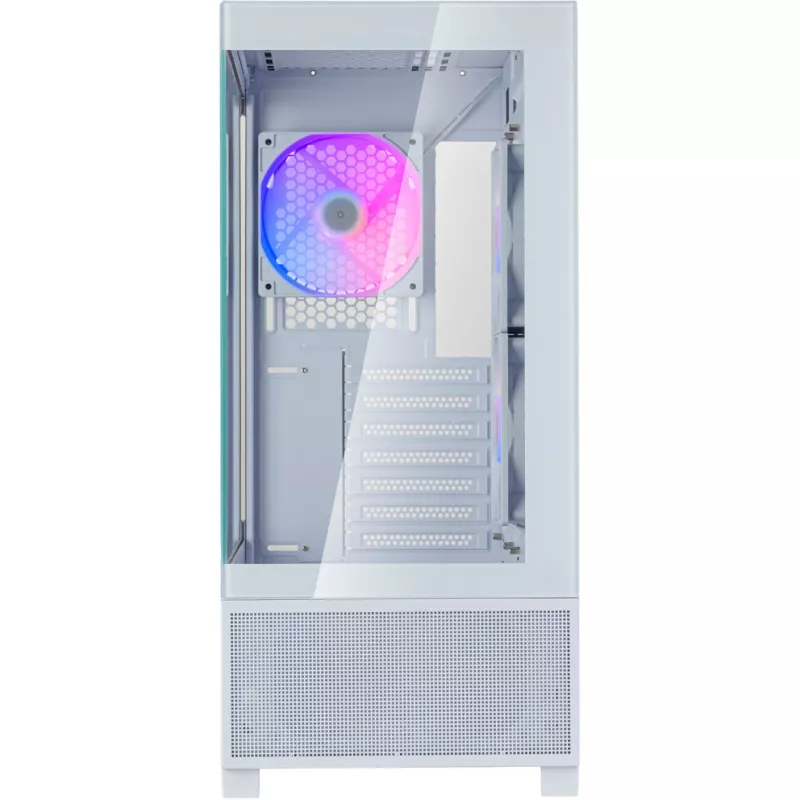 Caixa Mid-Tower SilverStone Lucid 05 White 270° Panoramic Glass Design
