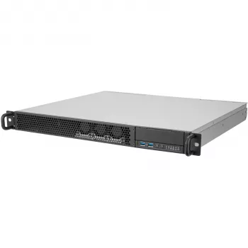Caixa rackmount 1U SilverStone RM100 - Mini-ITX, aço, preto