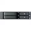 SilverStone SST-FS202B-V2 Baía de 2 x 3,5 polegadas SATA Hot-Swap para Baía de 5,25 polegadas - Preto