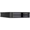 SilverStone SST-FS202B-V2 Baía de 2 x 3,5 polegadas SATA Hot-Swap para Baía de 5,25 polegadas - Preto