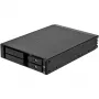 SilverStone SST-FS202B-V2 Baía de 2 x 3,5 polegadas SATA Hot-Swap para Baía de 5,25 polegadas - Preto
