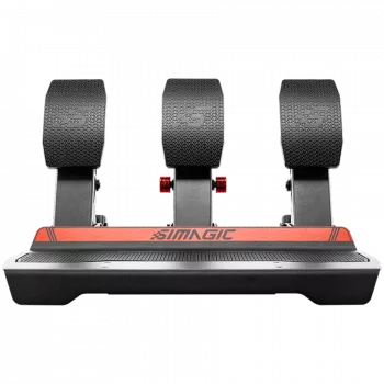 Sistema de pedais modular SIMAGIC P700 com célula de carga de 150 kg e 35 configurações de travão ajustáveis