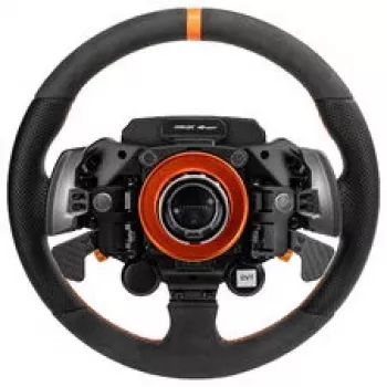 Simagic Zeus Sport volante - aro de camurça 300mm, alumínio CNC, botões RGB, patilhas magnéticas de dupla fibra de carbono, sem fios, QR 50mm