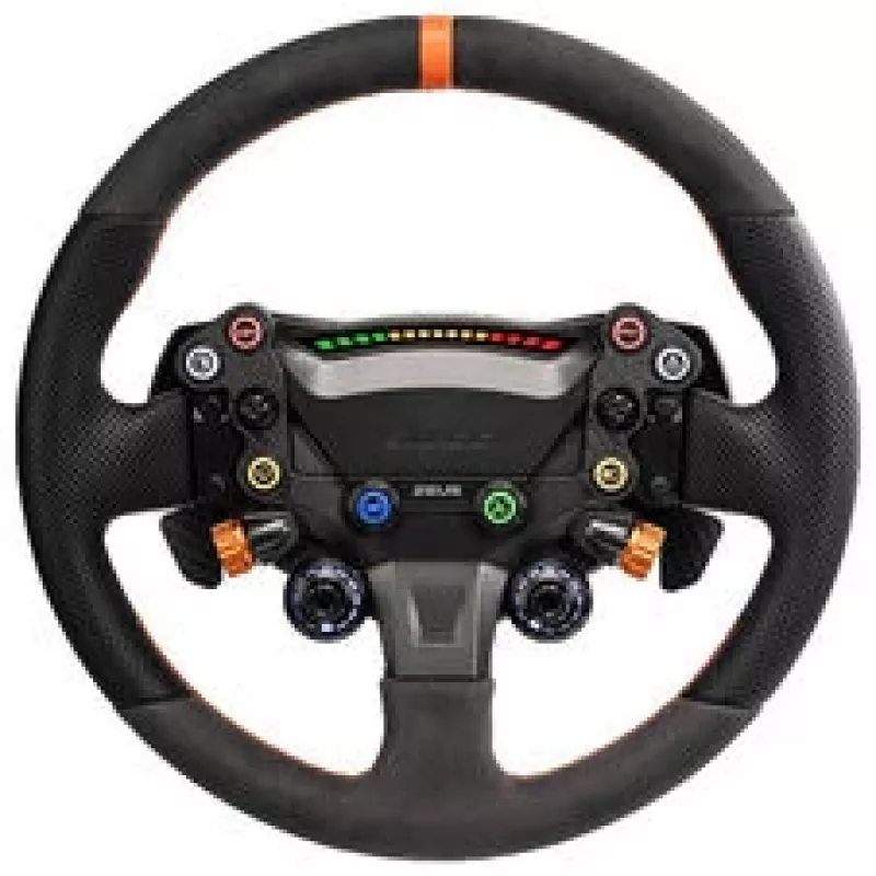 Simagic Zeus Sport volante - aro de camurça 300mm, alumínio CNC, botões RGB, patilhas magnéticas de dupla fibra de carbono, sem fios, QR 50mm