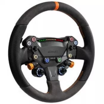 Simagic Zeus Sport volante - aro de camurça 300mm, alumínio CNC, botões RGB, patilhas magnéticas de dupla fibra de carbono, sem fios, QR 50mm