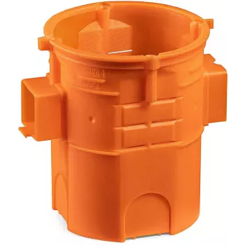 SIMET S60GF Caixa de derivação encastrada, conectável, extra profunda, 60 mm, laranja