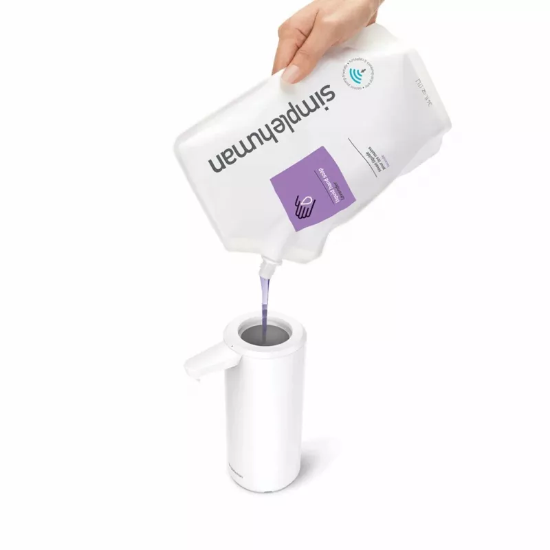 Dispensador de sabão com sensor Simplehuman branco