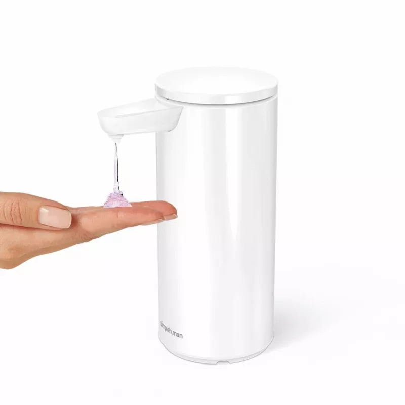 Dispensador de sabão com sensor Simplehuman branco