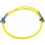 Cabo Patch de fibra ótica monomodo SC/UPC para SC/UPC simplex 1 m, LSZH, amarelo