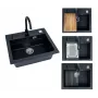 Lava-loiça Atrox30 G91 com misturadora Preto